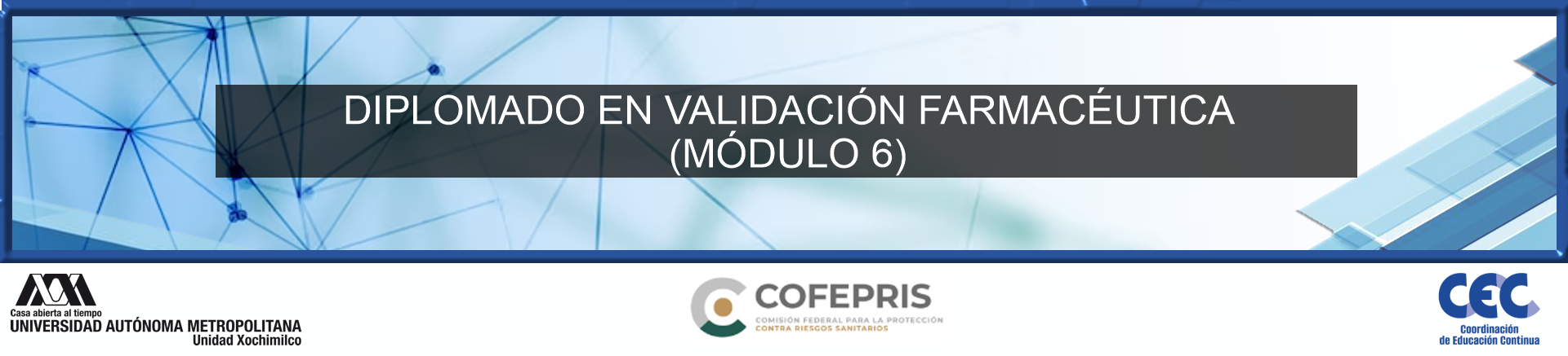 DIPLOMADO EN VALIDACIÓN FARMACÉUTICA (MÓDULO 6)